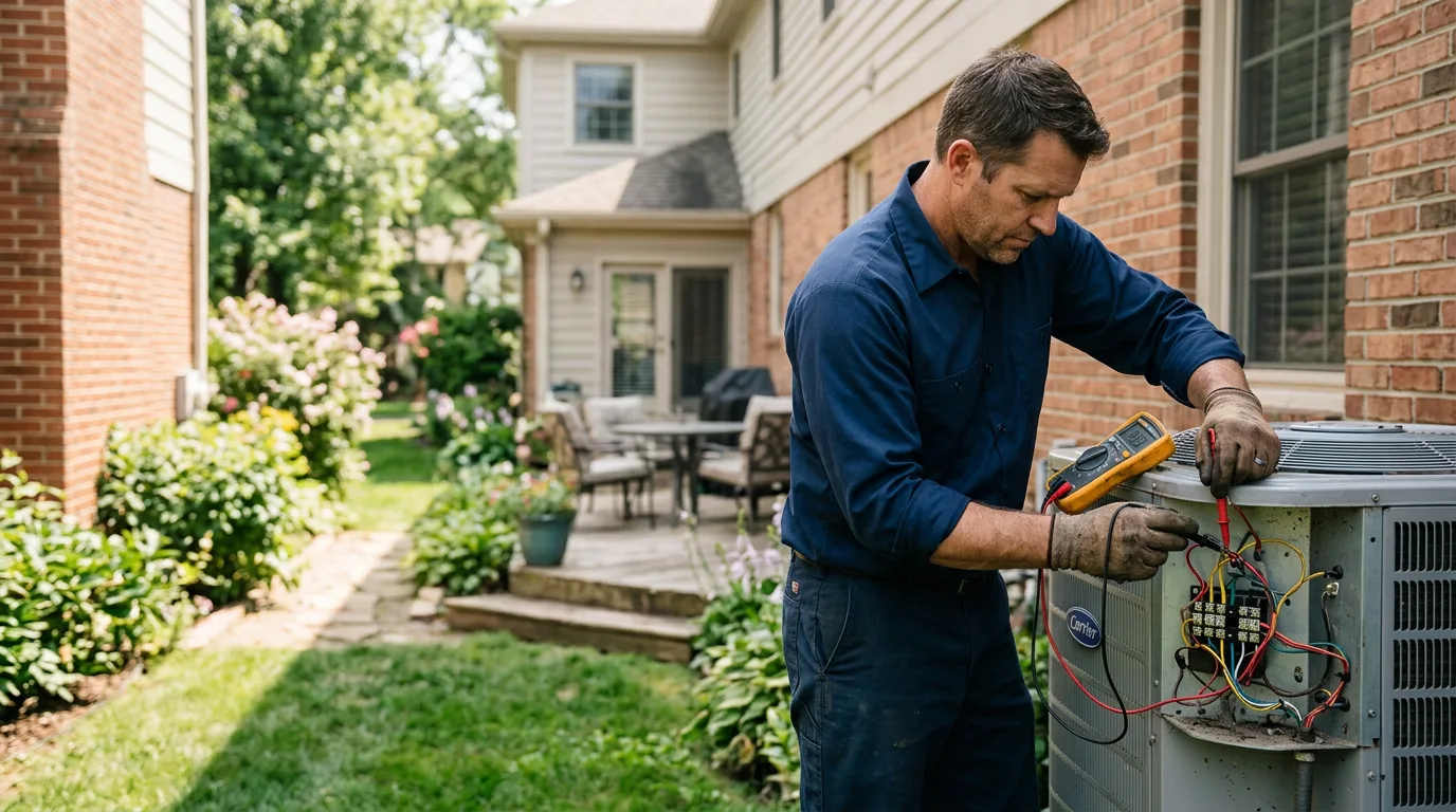 HVAC technician working near Pisgah, IA